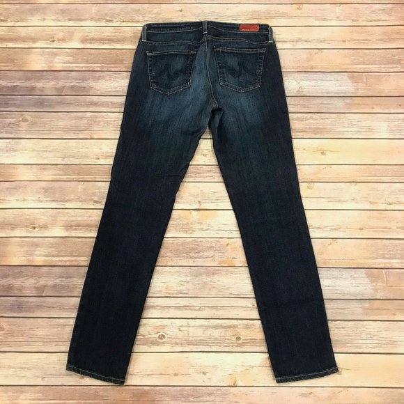 AG Adriano Goldschmied Stilt Cigarette Leg Jeans in Free Dark Wash - Picture 4 of 8